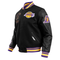 NBA LOS ANGELES LAKERS RETRO CLASSIC MEN'S RIB WOOL VARSITY JACKET