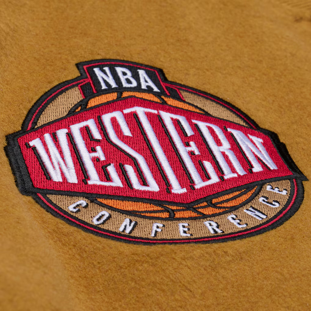 Los Angeles Lakers Brown/Cream Dusted Varsity Full-Snap Jacket Your Price: $225.00