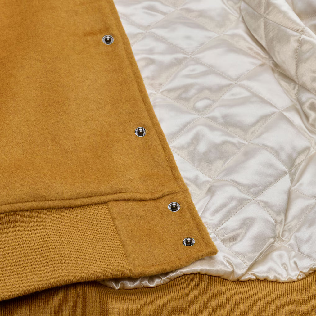 Los Angeles Lakers Brown/Cream Dusted Varsity Full-Snap Jacket Your Price: $225.00