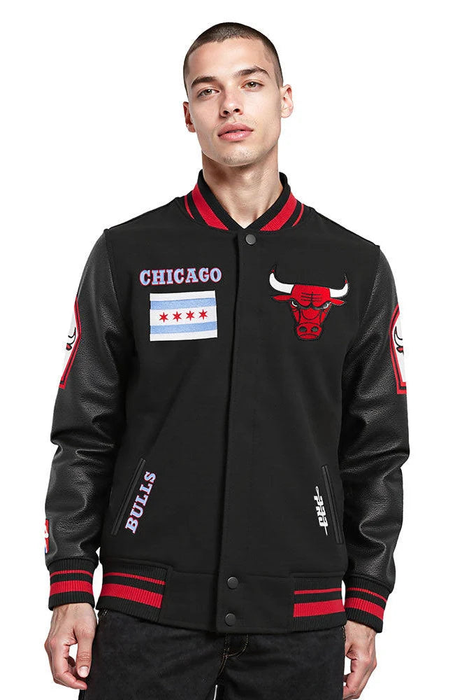 Pro Standard Men's Chicago Bulls City Edition 25-26 Rib Wool Varsity Jacket
