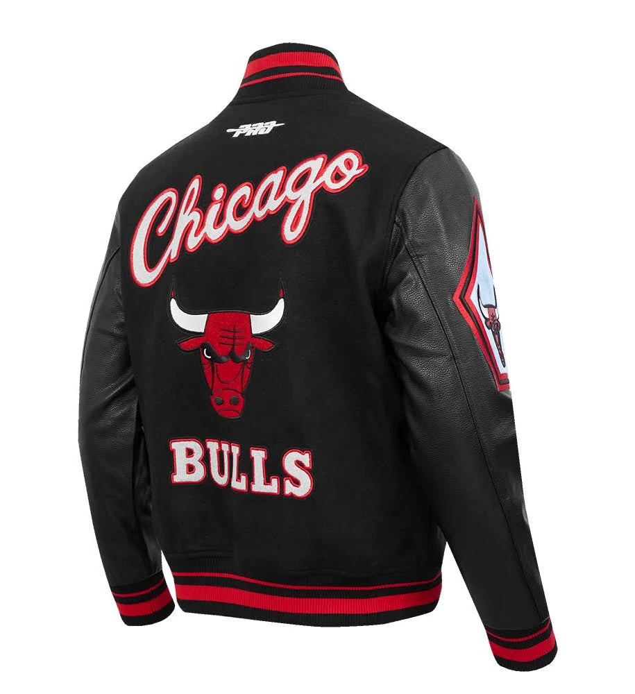 Pro Standard Men's Chicago Bulls City Edition 25-26 Rib Wool Varsity Jacket